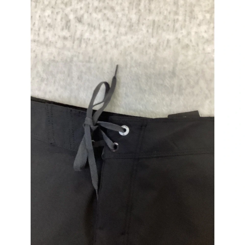 Hurley Mens Black 4-Way Stretch Quick Dry Board Shorts Swim Trunks Size 38 20